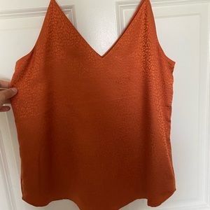 Leopard print silk top